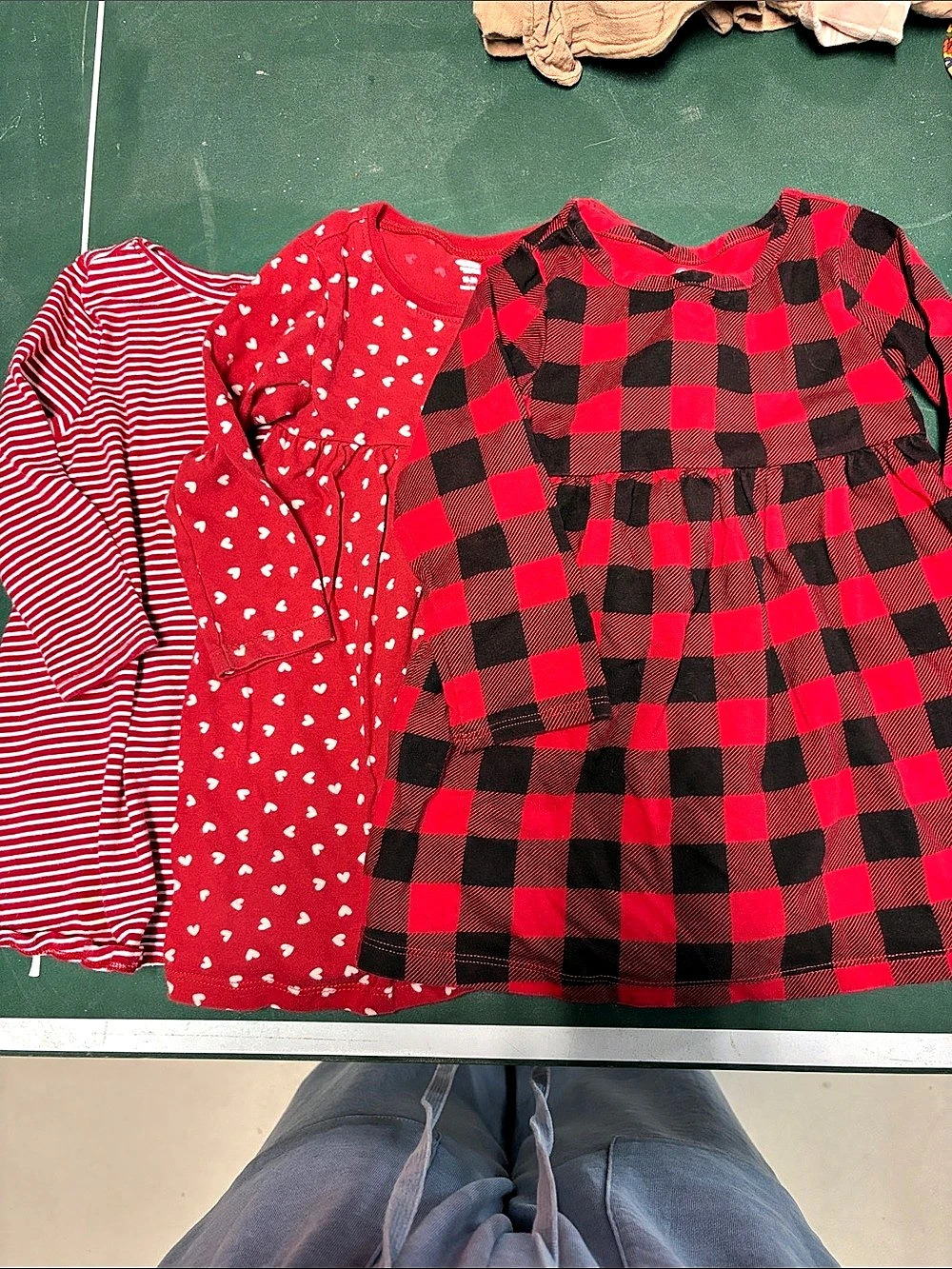 Old Navy Girls 18-24M 3-Dress Lot Red & Black Casual